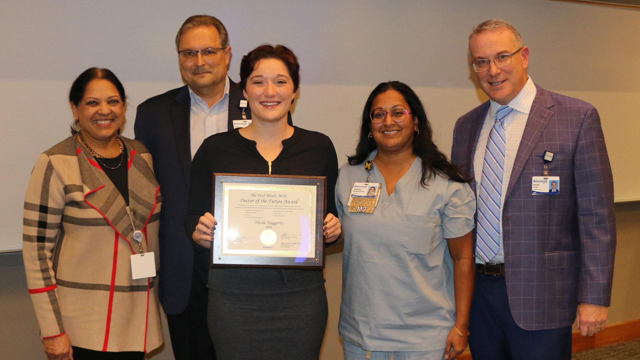 M4 at OUWB receives inaugural Doctor of the Future award at Corewell